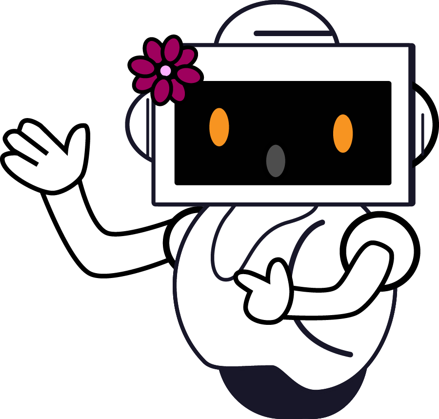 Illustration of a surprised character learning about chatbots
