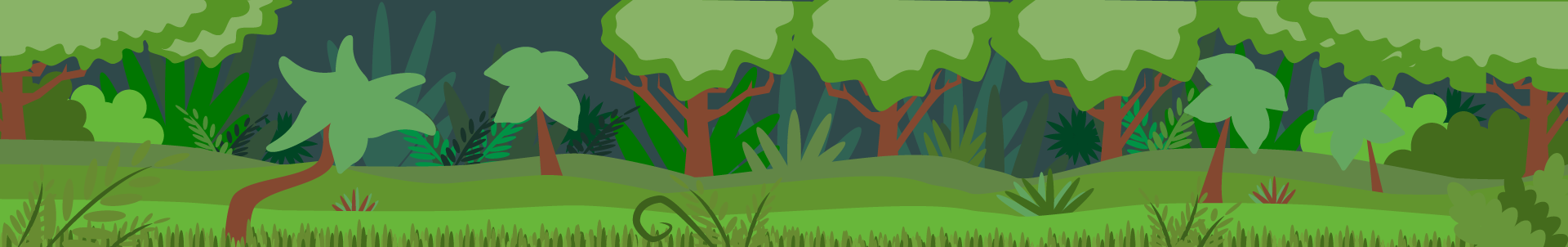 Landscape of the magic forest