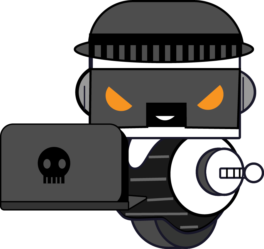 Illustration of a hacker representing cyber threats